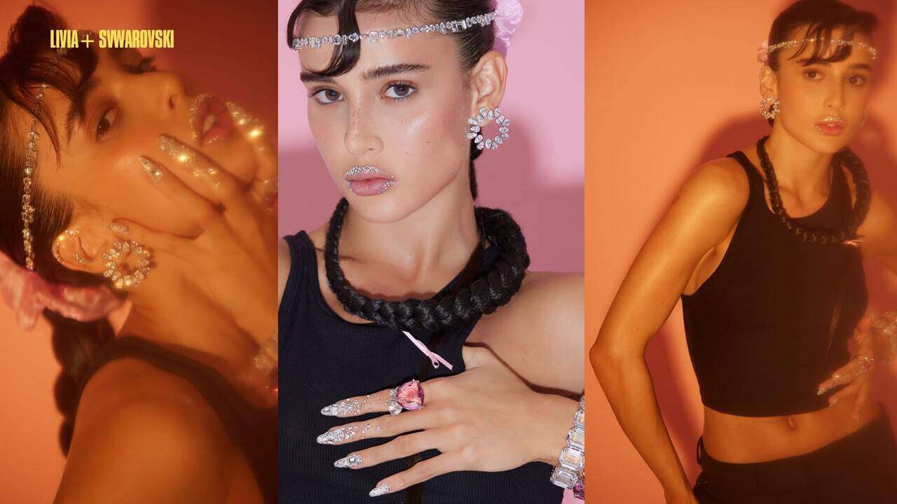 Livia + Swarovski — photographed by Luiza Ferraz